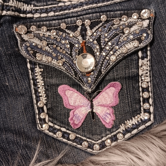 Y2K LA Idol fur shorts - Picture 2 of 9